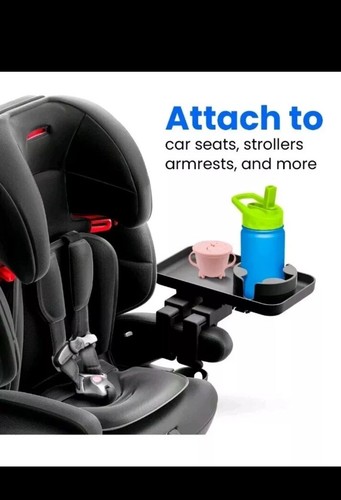 Adjustable Travel Tray - Universal Quick Attach Clamps for Car Seats, Strollers, - Picture 3 of 3