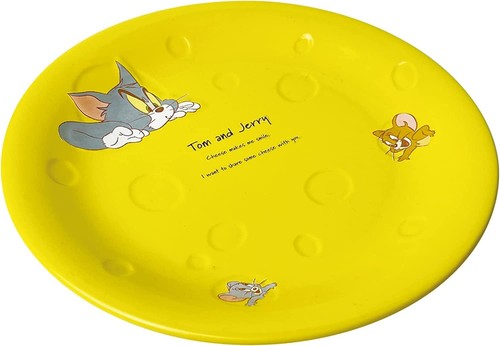 Sun Art Tom y Jerry Plato de Pasta Plato Diseño Queso 19cm Naranja Japón Seguimiento# - Imagen 2 de 4