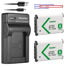 Kastar Battery Slim USB Charger for Sony Genuine NP-BX1 & Sony Type X Battery