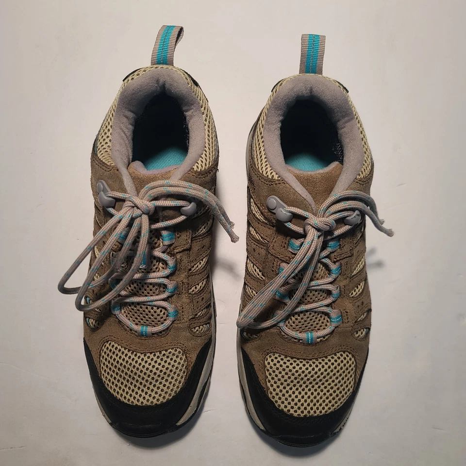 Cabelas Mujer Zapatos de Senderismo Talla 8 Marrón Gamuza Impermeable Con Cordones Botas de Trail Foto 4 de 4