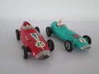 2 x VINTAGE CORGI RACING CARS RED 150 S VANWALL & GREEN BRM F1 GRAND PRIX 152 S