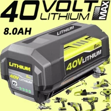 40V 8.0Ah Battery For Ryobi 40 Volt Lithium OP4050 OP4040 OP40602 NEW 8Ah PACK