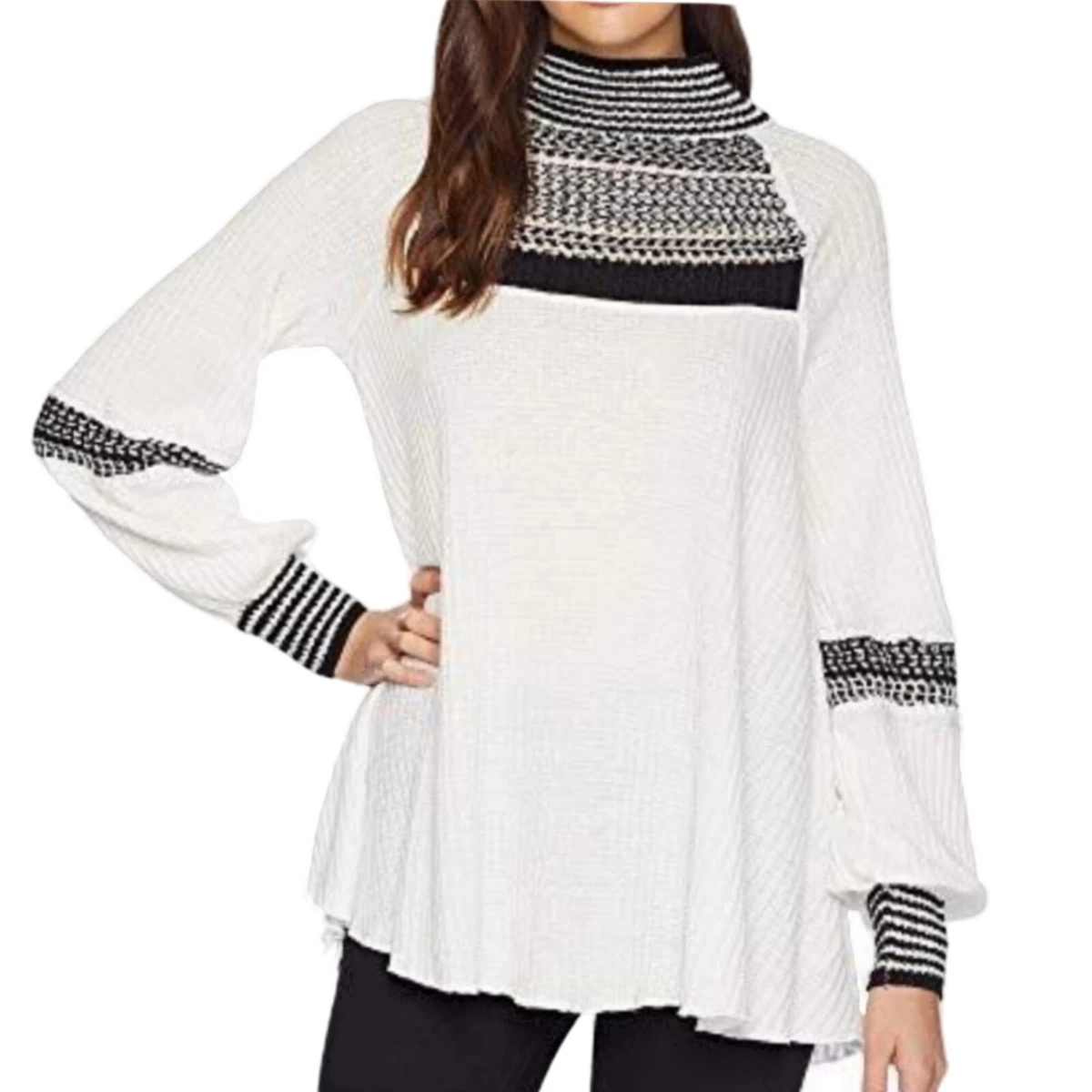 Free people snow clearance day turtleneck thermal top