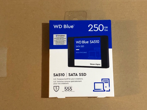 Western Digital WD Blue 2.5 in SSD 250GB SA510 Internal Solid State SATA for PC