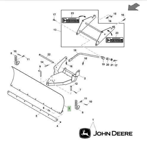 John deere sale riding mower parts