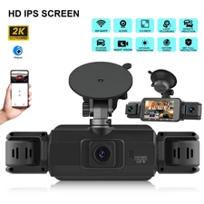 HD 2K+1080P 4 Channel Dash Cam 360° Dash Camera 4 Lens Driving Recorder G Sensor