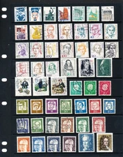 52 Different Old German Stamps