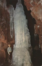 Crystal Ice Caves,Giant Stalagmite,American Falls,Idaho,ID Power County