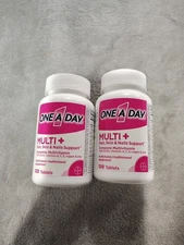 2 Pack ONE A DAY Multi + Hair Skin & Nails Multivitamin Tablets 120Ct Exp 1/2026