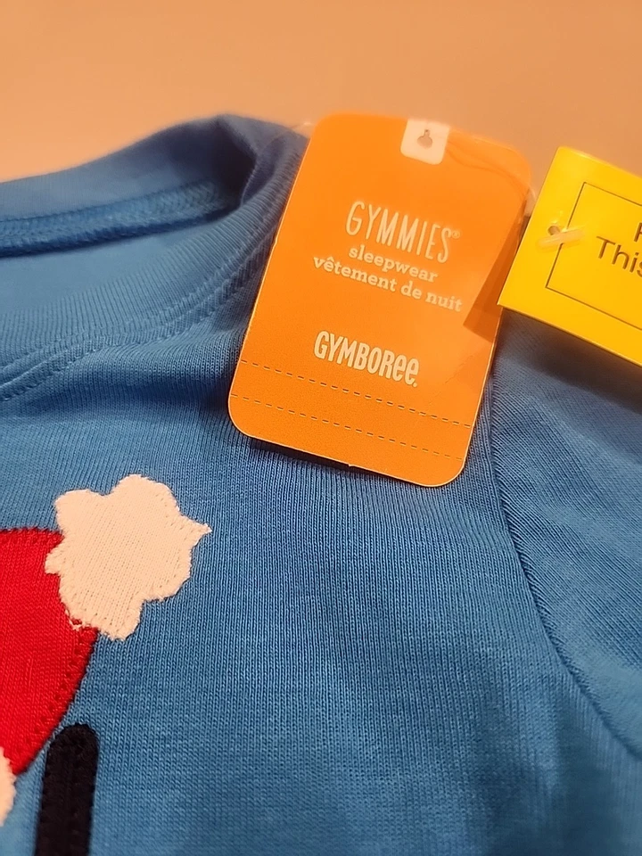 Nuevo con etiquetas Pijama Gymboree Niños Talla 7 Invierno/Navidad Azul Pingüinos 2 Piezas Foto 4 de 4