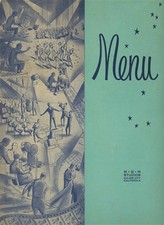 MGM Studios Menu Culver City California 1950s...