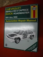 1991-96 CHEVY IMPALA SS CAPRICE BUICK ROADMASTER HAYNES REPAIR MANUAL SERVICE 94