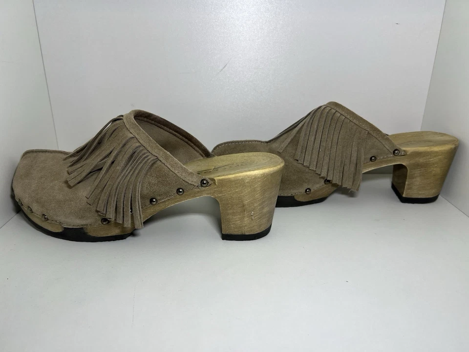 SOFTCLOX Pantolette Slipper Damen Beige Leder Gr. 42 - Bild 2 von 4