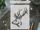 Stencil Deer Buck Forest Animal Woodland Stag Rustic - Mylar, DIY - StencilAir