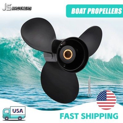 PROP 10.1 x 13 Boat Propeller for Evinrude Outboard Engines 15-35HP 14Spline, RH