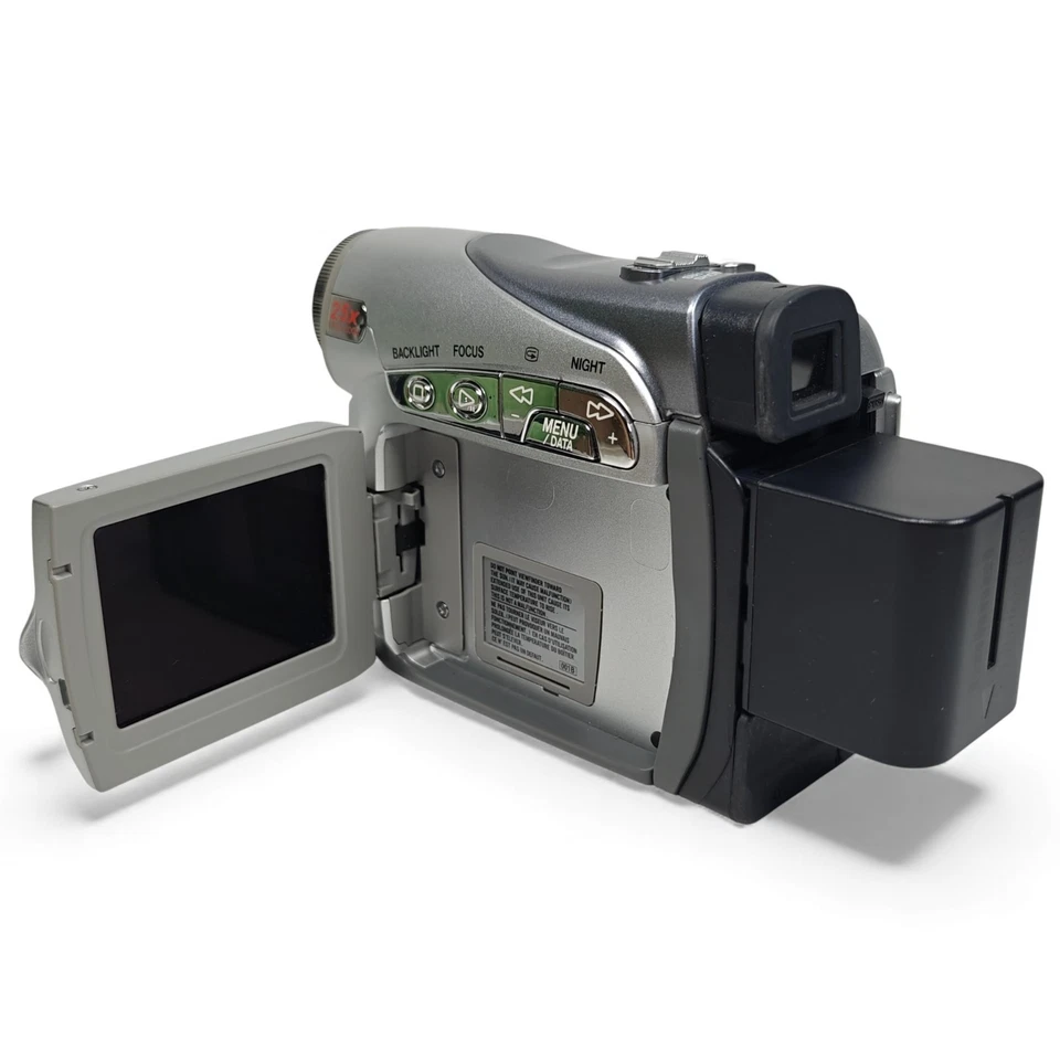 JVC GR-D250EK Handheld MiniDV Camcorder Silver 800x Zoom + Charger - Image 3 of 4