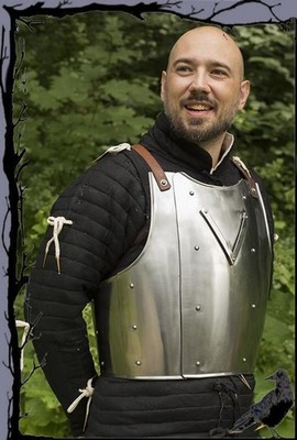 Mittelalter Larp - Rüstung Stahl Brustplatte - Churburg  Epic Armoury
