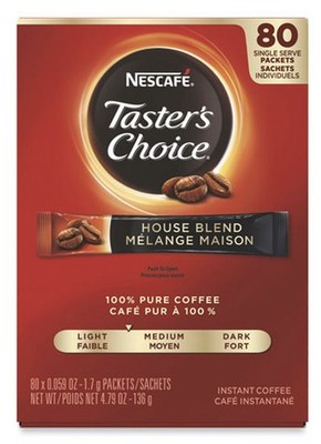 Nescafe 15782 Taster's Choice Stick Pack - House Blend (80/Box)