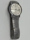 Vintage Timex Quartz Men’s Watch – Date – Silver Tone – Expansion Bracelet