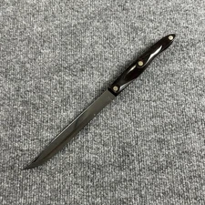 Cutco 1729 KI 1729KI Serrated Carver Knife USA Dark Brown Swirl Handle