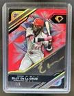 2025 Diamond Icons Elly De La Cruz Black PolychromatINK Auto Red/Gold Ink #/5