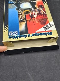 Nobunaga's Ambition (NES) Nintendo Cartridge Sleeve Styrofoam & Box Tested 