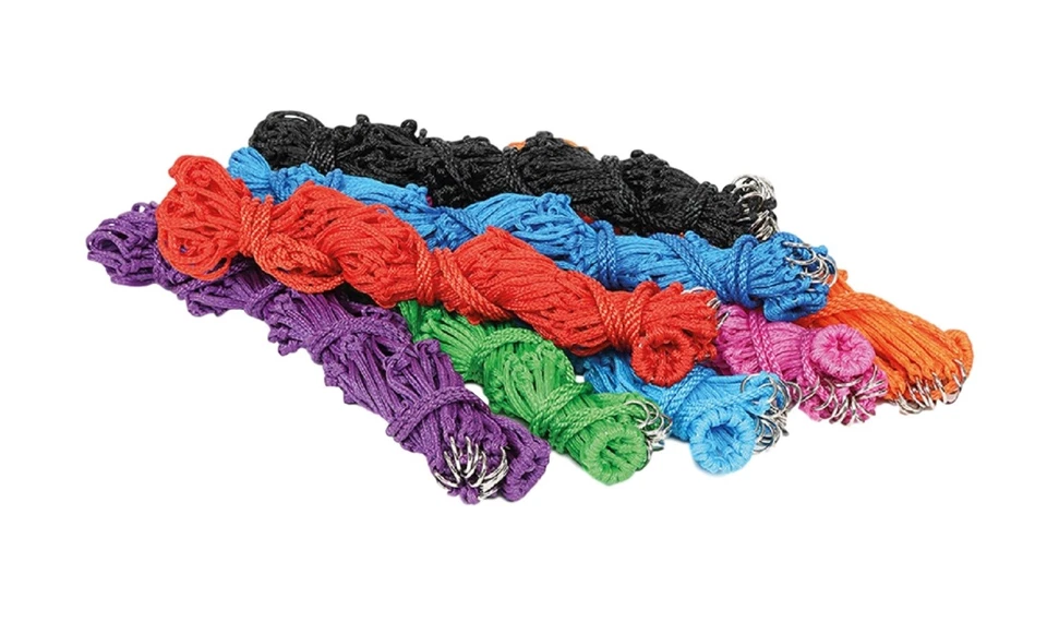 SHIRES Pack de 5 rejillas de heno anilladas extra fuertes grandes 42" muchos colores agujeros 10 cm.