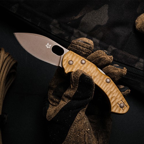 6.30" Fox Knives Italy Folding Pocket Knife Jens Anso Zero 2.0 Desert Warrior - Picture 2 of 48