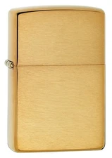 Zippo Windproof Armor Brushed Brass Lighter, # 168, New In Box