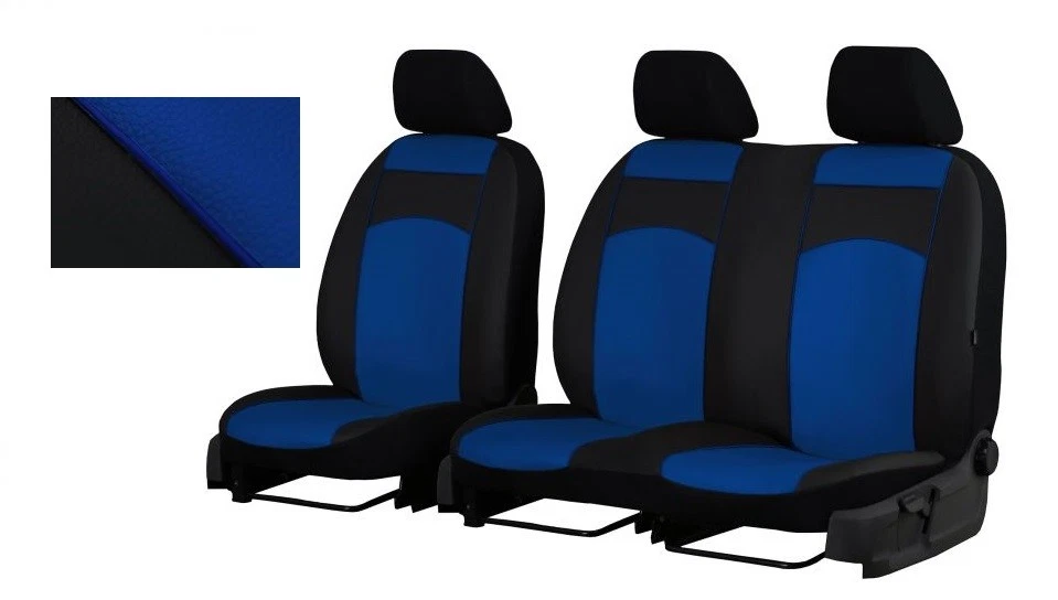 Fundas de asiento de cuero ecológico a medida VAUXHALL VIVARO COMBI MINIBÚS 9 PLAZAS 2014-19 - Imagen 4 de 4