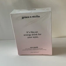 Grace & Stella Anti-Wrinkle & Energizing Eye Masks Box of 12 Mask Pairs SEALED