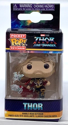 Thor Pocket Pop Keychain Marvel Studios Funko 2022 Thor Love and Thunder