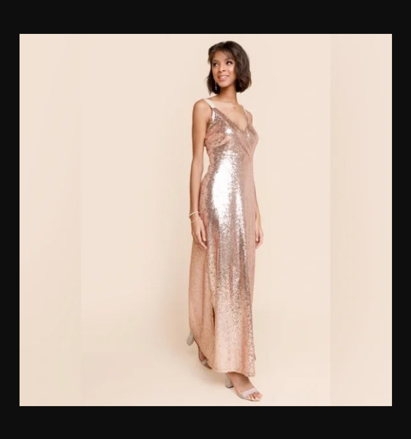 slim fit dress slacks Plus Size Gold Maxi Evening Dress Mermaid Wedding Party Night Elegant Gown Gold / L