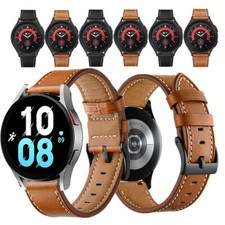 20mm 22mm Genuine Leather Watch Band For Samsung/Huami/Huawei/Garmin Wrist Strap