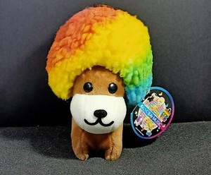 San-X Afro Ken Lion Dog Rainbow MUSIC Plush Doll Toy Japan TAG 8