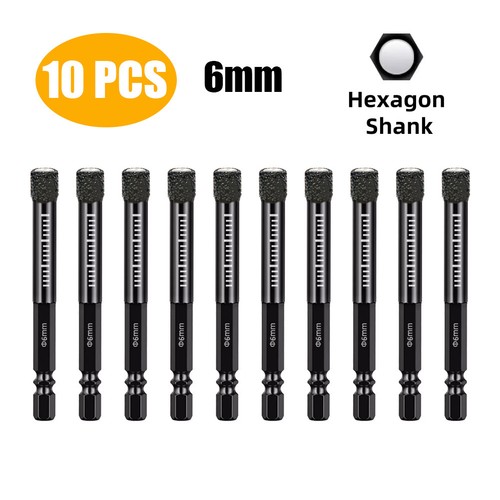 6mm Dry Diamond Drill Bits For Porcelain Granite Tile Glass Ceramics Marble UK - Picture 14 of 16
