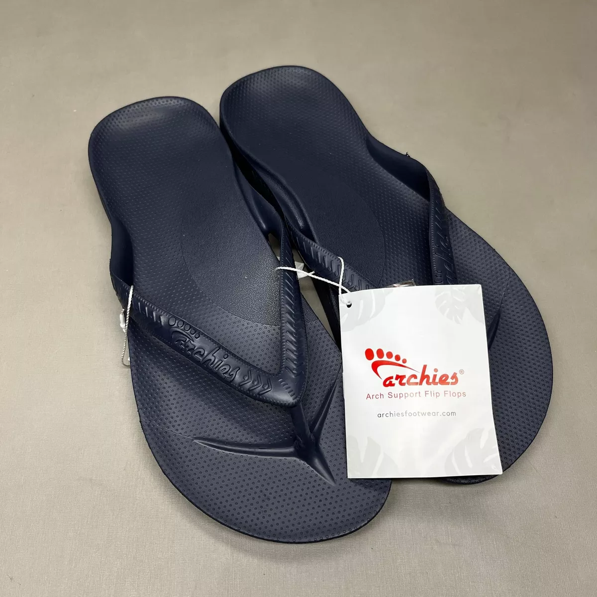 ARCHIES Arch Support Flip Flops HIGH SUPPORT Flip Flops Men's Sz