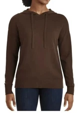 New Members Mark Womens Cashmere Blend Luxury Hoodie Sweatshirt Size M