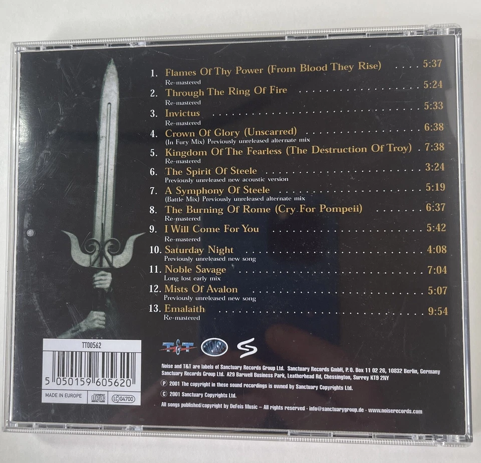 Hymns to Victory by Virgin Steele (CD, 2001) - image 2 of 3