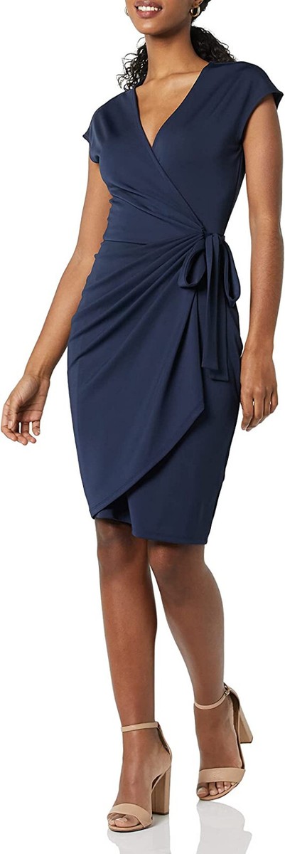 plus size spring wedding guest dresses Ever-Pretty Inclusive Plus Size Glitter V-Neck Flutter Sleeve Midi Cocktail Dress