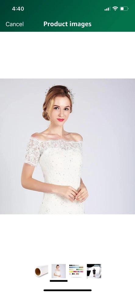 Telón de fondo de papel de fondo de fotografía fotográfica sin fisuras Yizhily para sesión de fotos,... Foto 3 de 4