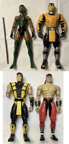 VINTAGE MORTAL KOMBAT 10” ACTION FIGURE LOT LUI KANG SCORPION TOY ISLAND 1992