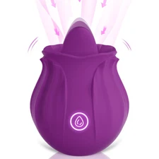 10 Modes-Rose-Vibrator-Suctions-Vibration-Sucking-Waterproof-Massager Women Gift