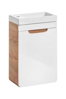 Design Waschbecken Waschtisch Badezimmer Unterschrank Hochglanz 40cm Bad Becken - Bild 1 von 4