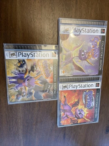 Playstation Spyro The Dragon Collectors Edition 3 Games Set CIB Tested