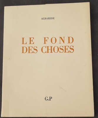 Buch Poesie - Albarede - Der Hintergrund der Dinge - Verlag G.P - 1967 - Eo nummeriert