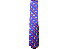 Blue Striped Necktie Past Master Masonic with Square Freemason Fraternity NEW