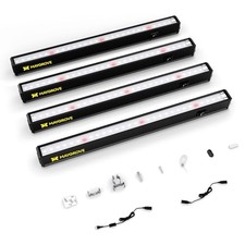 Grow Lights for Indoor Plants 1FT, Red-Enhanced Black Cover-1FT White + Red