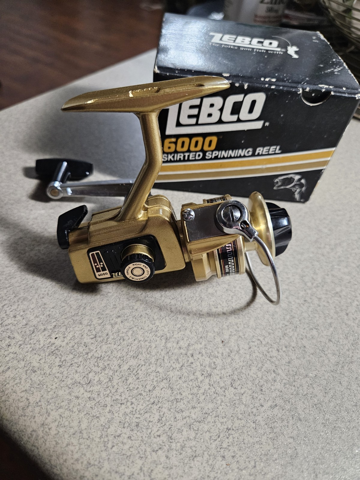 Zebco 6000 Spinning Reel W/ Box - NIB NOS Old Fishing Japan