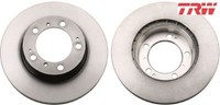 2X Bremsscheibe TRW DF6411 2 Bremsscheiben Vorderachse Vorne FüR Porsche